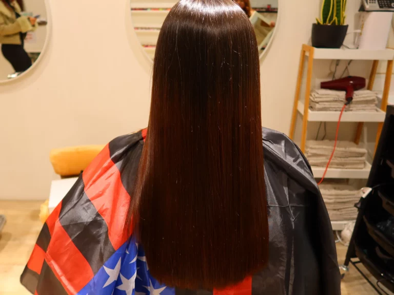 Straightening with Keratin - After
